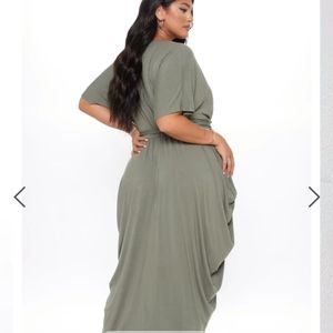Sage Fashion Nova dress 2x